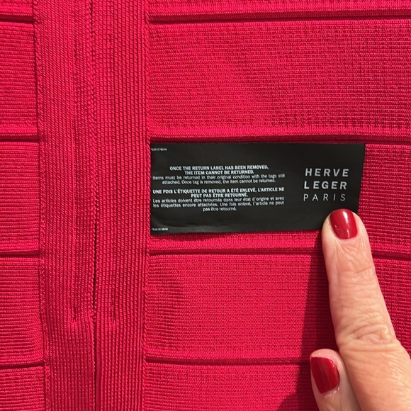 Herve Leger Mini Wrap Dress - Picture 3 of 3